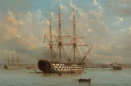 HMS Victory v Portsmouth kolem r. 1881